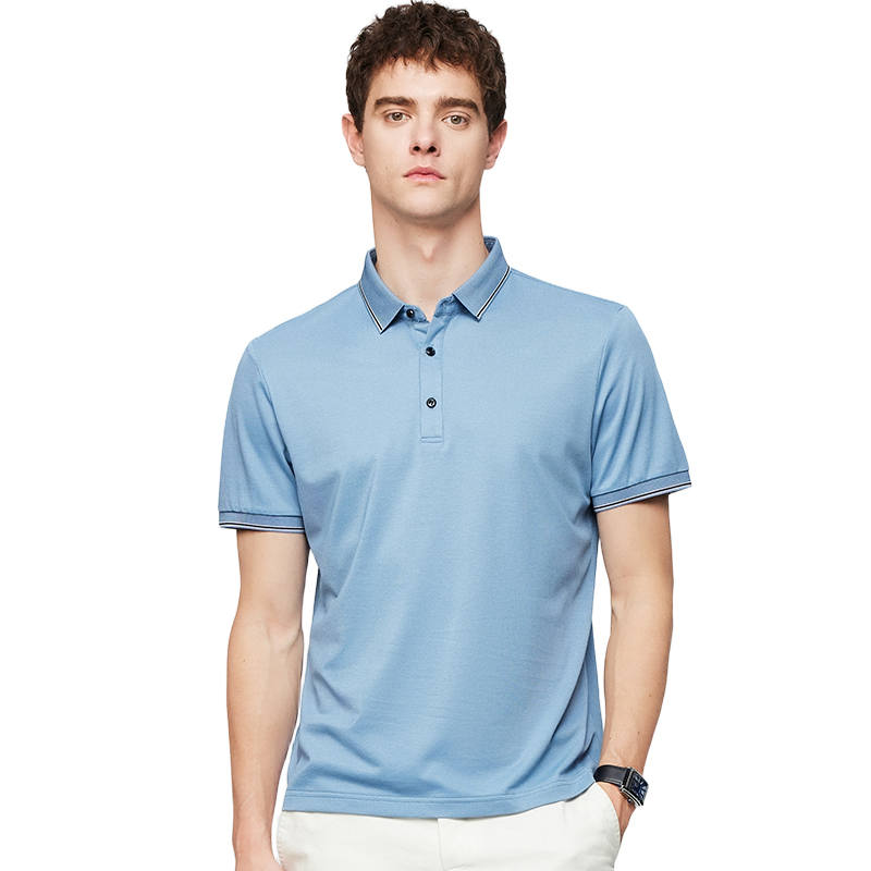 Hodo Polo Shirts Men's Lapel Thin Straight Fit
