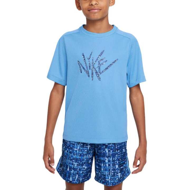 Nike Nike Dri Fit T Shirt Blue Teenagers