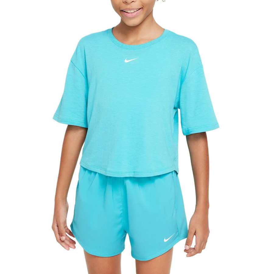 Nike Nike Dri Fit T Shirt Blue Teenagers