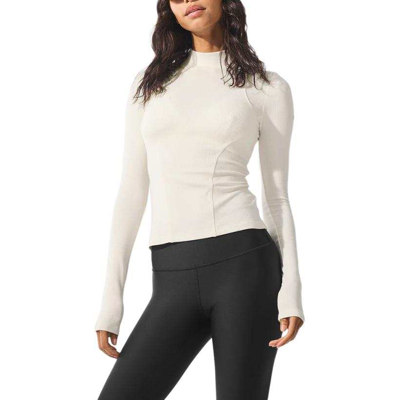 Alo Yoga T Shirts Women's Turtleneck Straight Fit