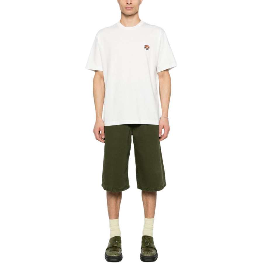 KENZO Lucky Tiger Embroidered Crewneck T Shirt