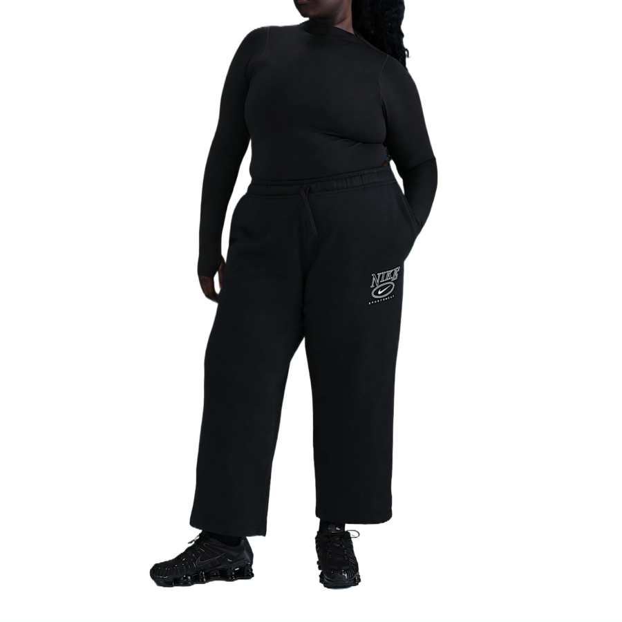 Nike Nike Sportswear Club Fleece Women's Mid-Rise Wide-Leg Graphic Pants (Plus Size)