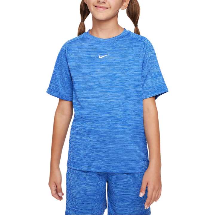 Nike Nike Dri Fit T Shirt Royal Blue/University Blue/White Teenagers