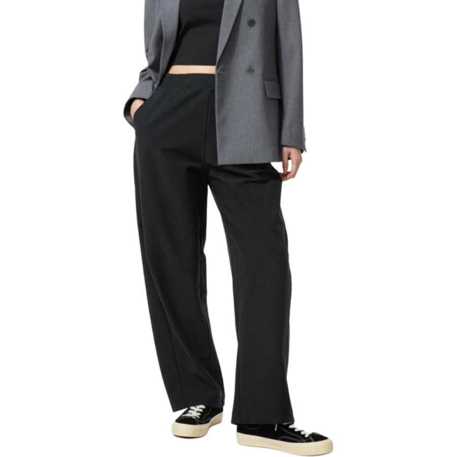 UNIQLO Casual Pants Women's Black Moderate Wide Leg Pants