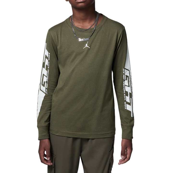Jordan Jordan Sweatshirt MVP Flight Olive Green Teenagers