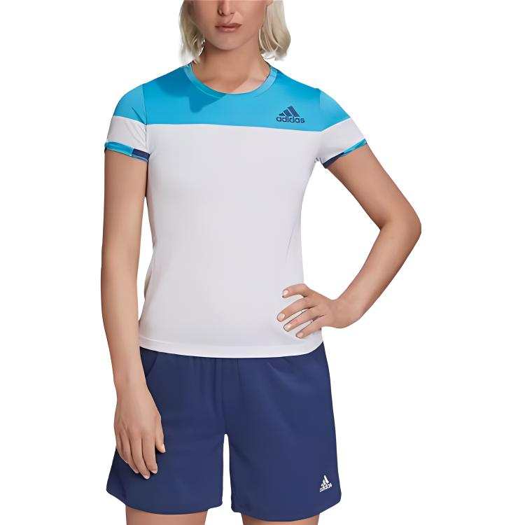 Adidas Adidas T Shirts Women's White Crew Neck Moderate Straight Fit