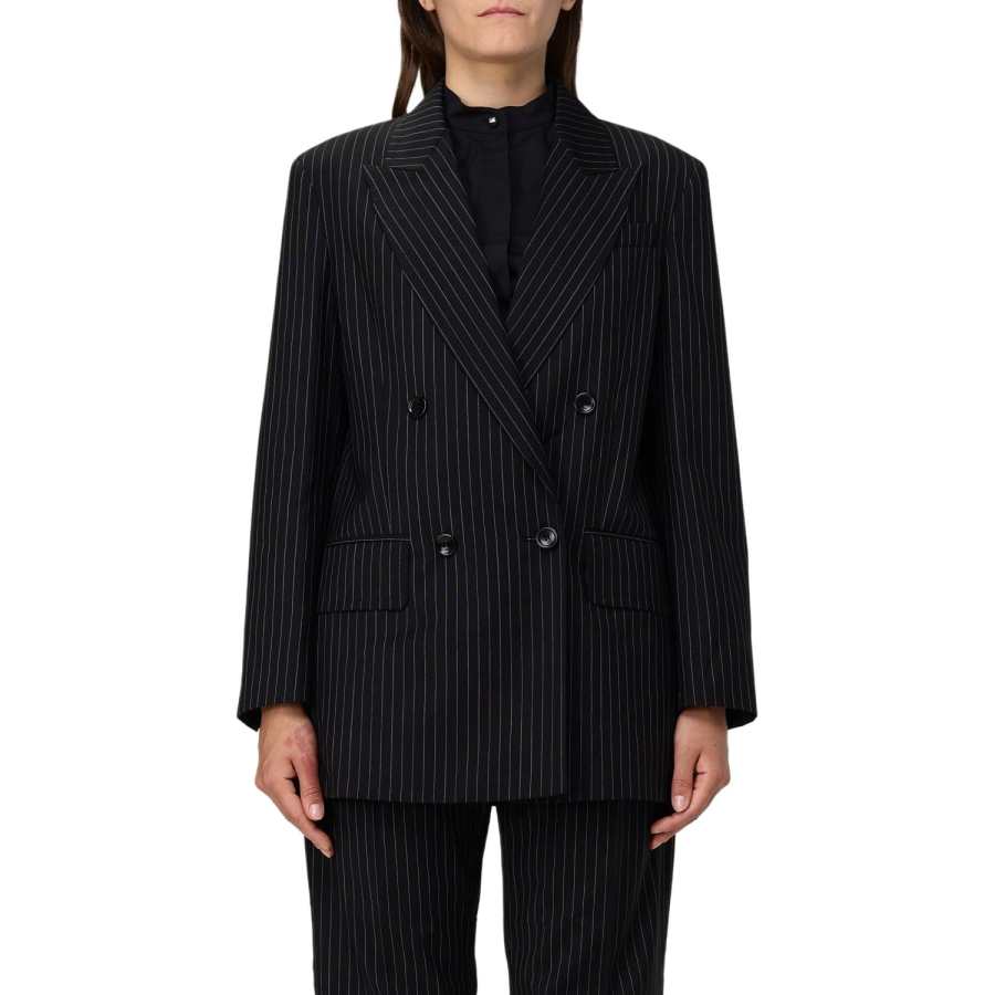 MaxMara Max Mara Mattia Striped Double Breasted Blazer