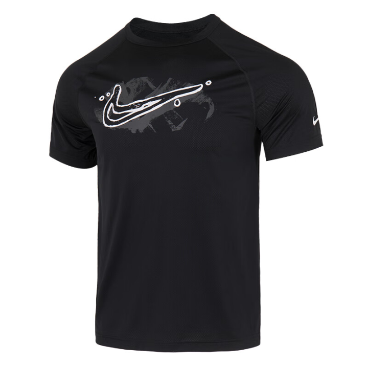 Nike Nike T Shirts Men's Black Crew Neck Moderate