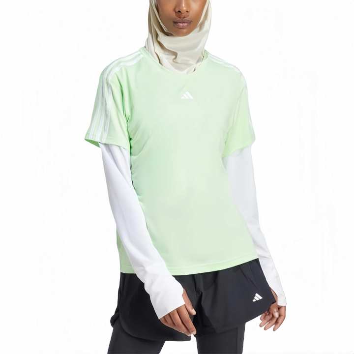 Adidas Adidas Drop Shoulder Sleeve T Shirt Women's Green