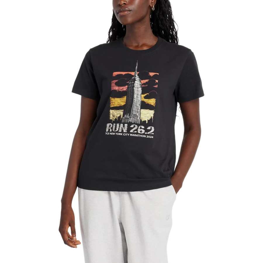 New Balance New Balance NYC Marathon GraphicTCS Regular T Shirt Women's Black