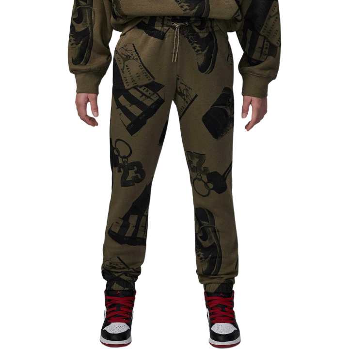 Jordan Jordan Knitted Sweatpants Brooklyn Fleece Medium Olive Teenagers