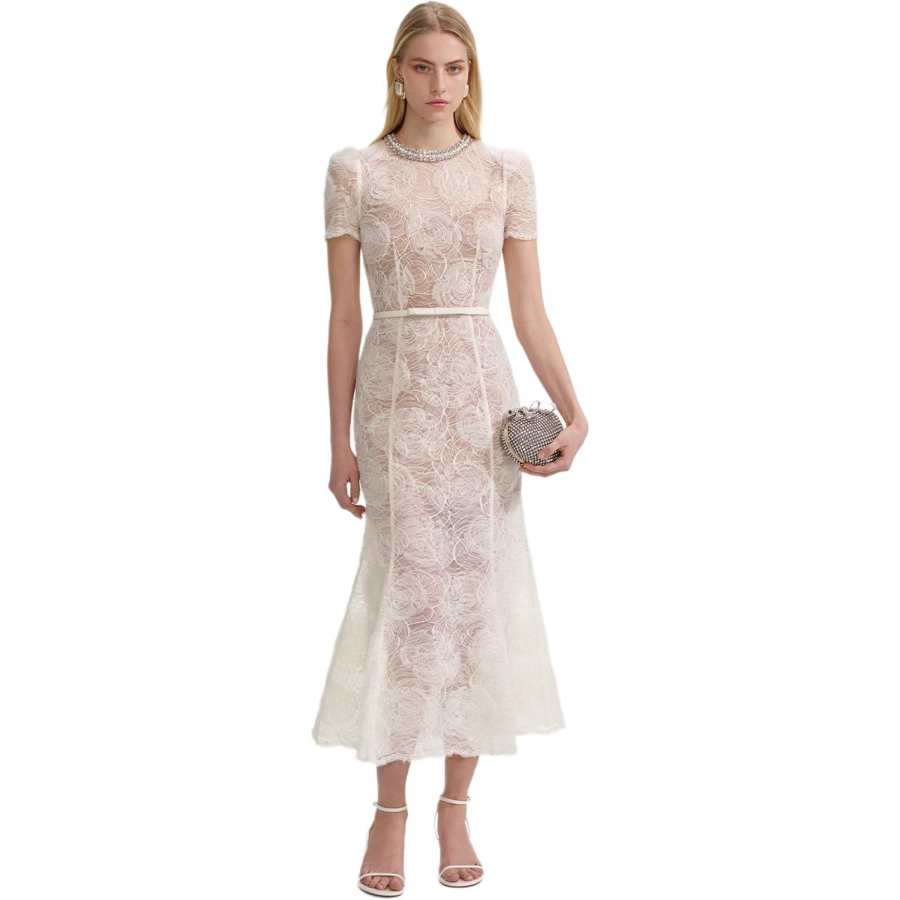 Self-portrait Self portrait Short Sleeved Dress Women's