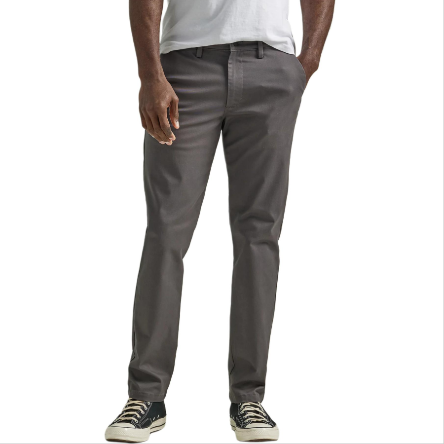 Lee Casual Pants Men's Gray Moderate Straight Fit Pants