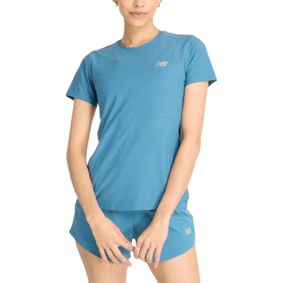 New Balance New Balance Regular T Shirt Women's Glass Blue