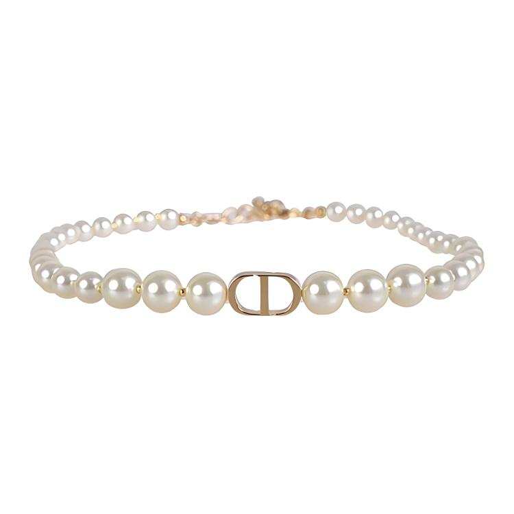 DIOR Resin Necklaces Women's Gold
