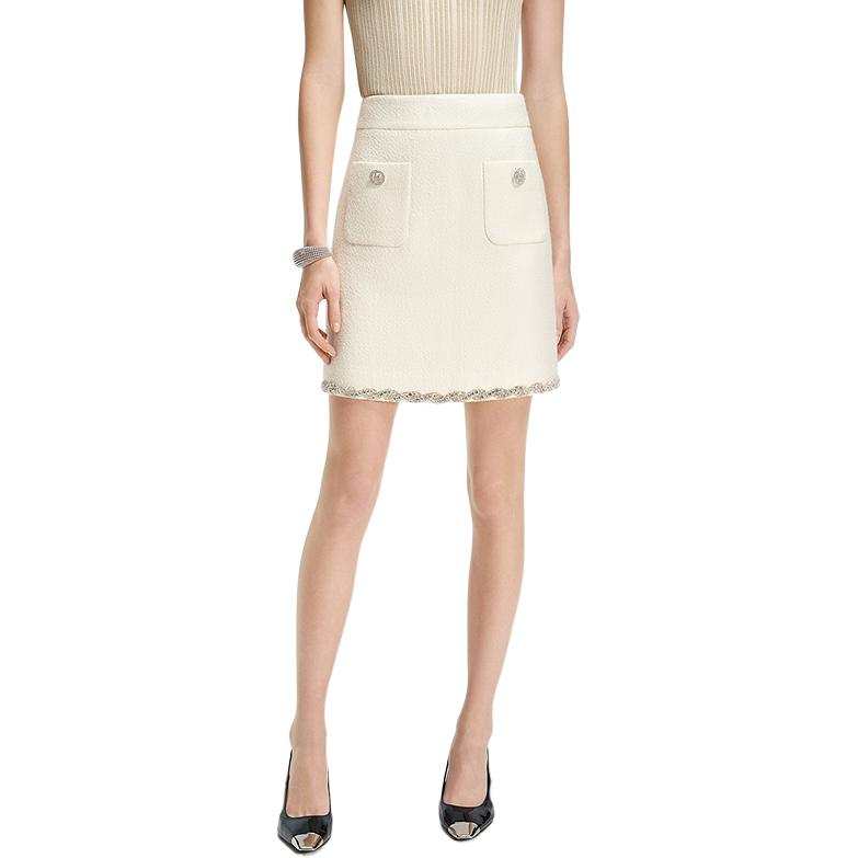KARL LAGERFELD / Karl Lagerfeld Jeans Casual Short Skirts Women's Ecru