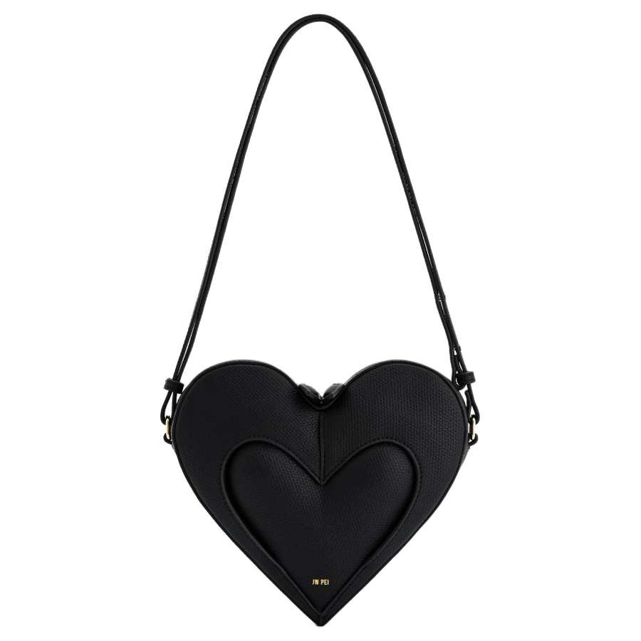JW PEI Vegan Leather Crossbody Bag, Shoulder Bag Women's Black