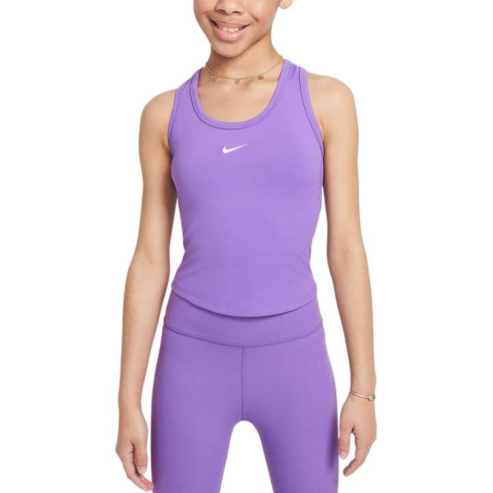 Nike Nike Dri Fit One Fitted Tank Top Raspberry Teenagers