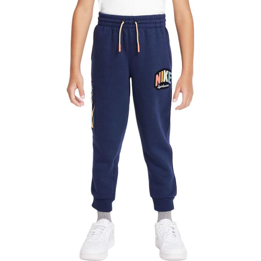 Nike Nike Knitted Sweatpants SportswearPowder Play Midnight Marine Blue Children Aged 3 7 Years Old