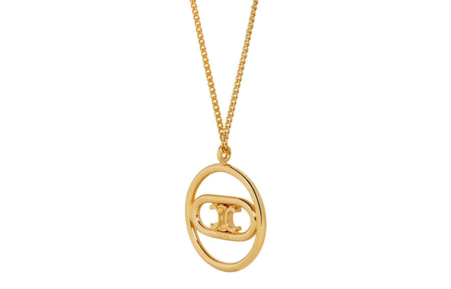 CELINE CELINE Triomphe Brass Necklaces Women's