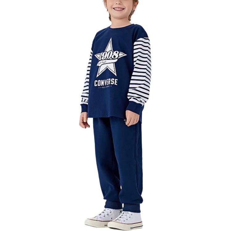 Converse All Star T Shirt Navy Children Aged 3 7 Years Old
