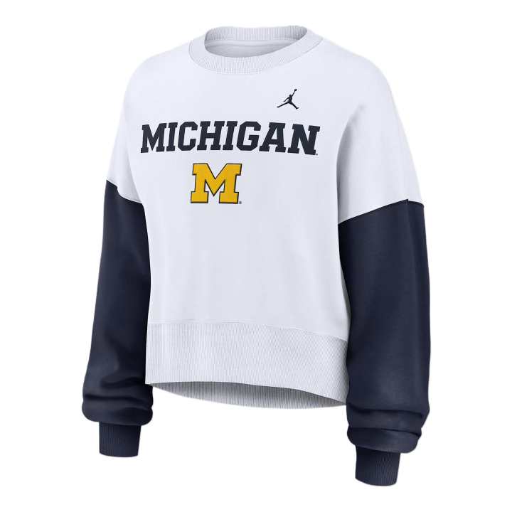 Jordan Jordan Michigan Wolverines Primetime Women's Jordan College Pullover Crew