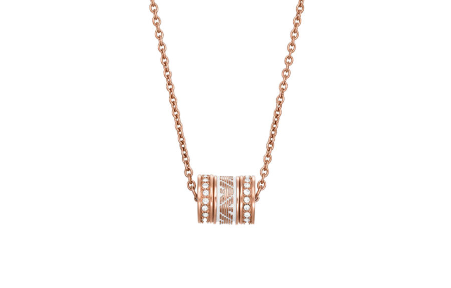 EMPORIO ARMANI Stainless Steel Necklaces Women's Rose Gold