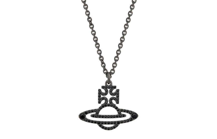 Vivienne Westwood Cubic Zirconia Necklaces Men's Black