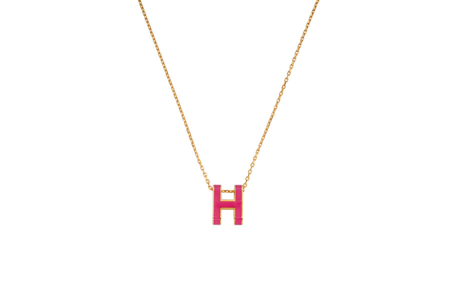 HERMES POP H Rose Gold plated Necklaces Women's Chain Rose Gold
