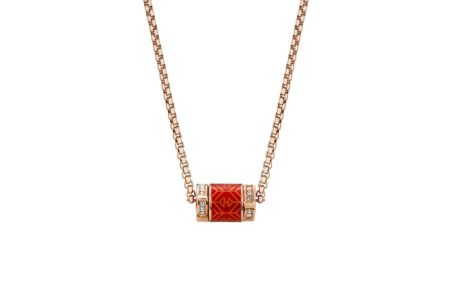 EMPORIO ARMANI Stainless Steel Zircon Necklaces Women's