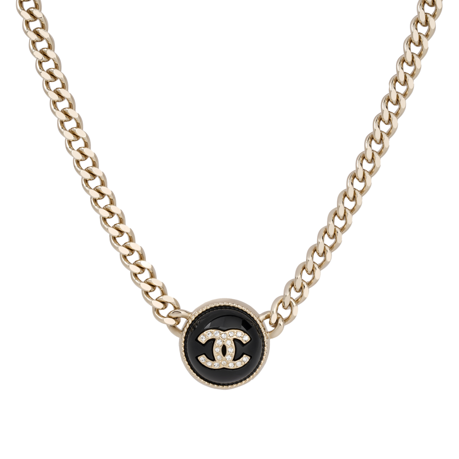 CHANEL Metal, Rhinestone Necklaces Women's