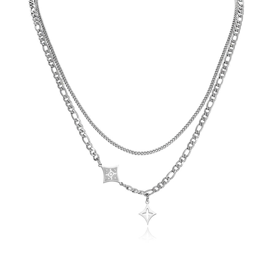 Zeroline Zeroline Titanium Steel Layering Chain Unisex