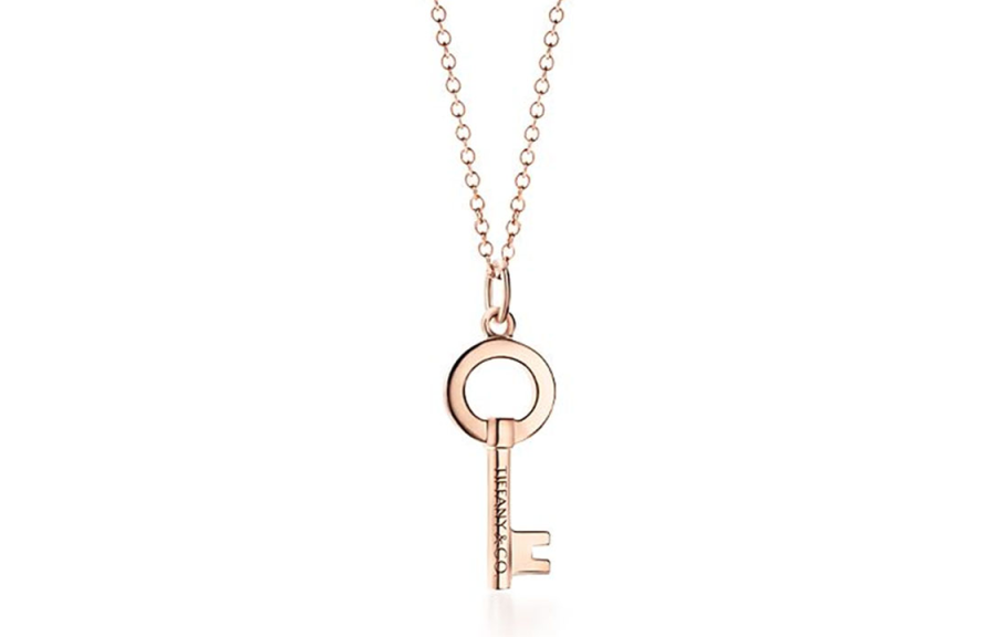 TIFFANY & CO. Keys 18K Gold Necklaces Women's Rose Gold