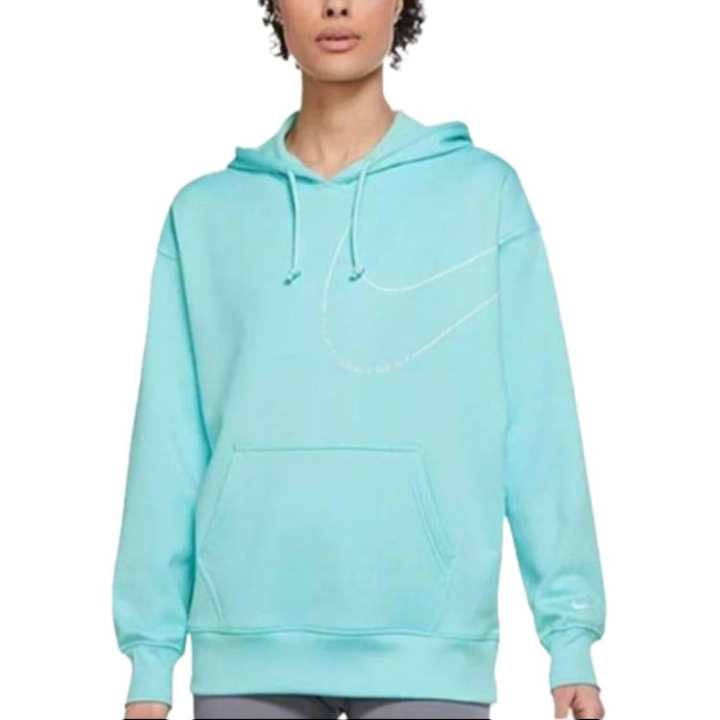 Nike Nike Sweatshirts Women's Blue Hooded Moderate Regular