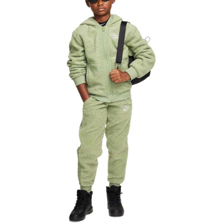 Nike Nike Knitted Sweatpants Sportswear Club Oil Green/White Teenagers