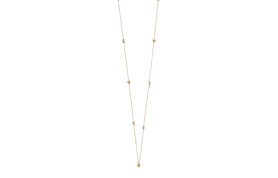 SAINT LAURENT heart long necklace