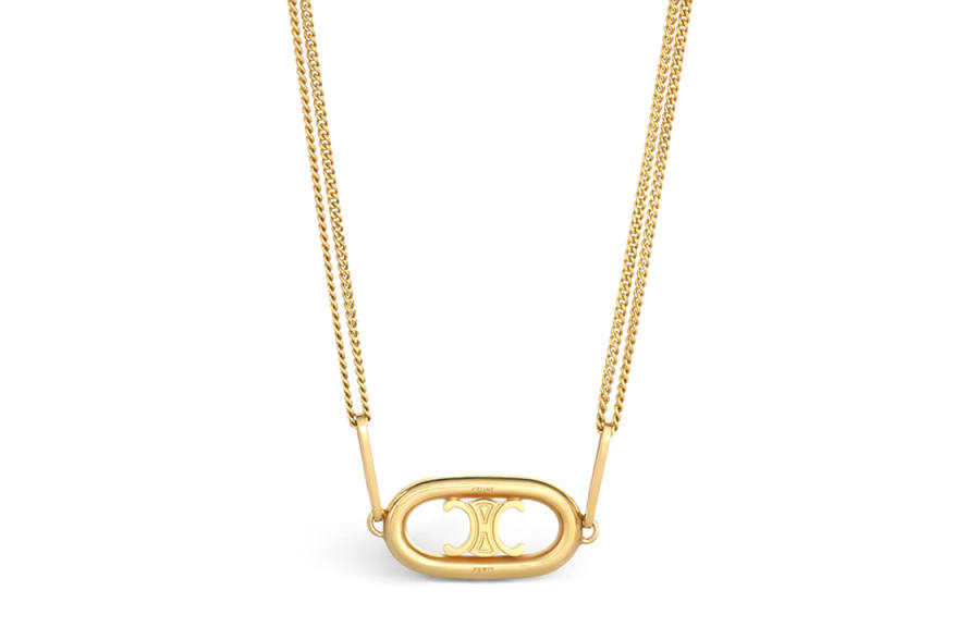 CELINE CELINE Triomphe Necklace In Gold Brass