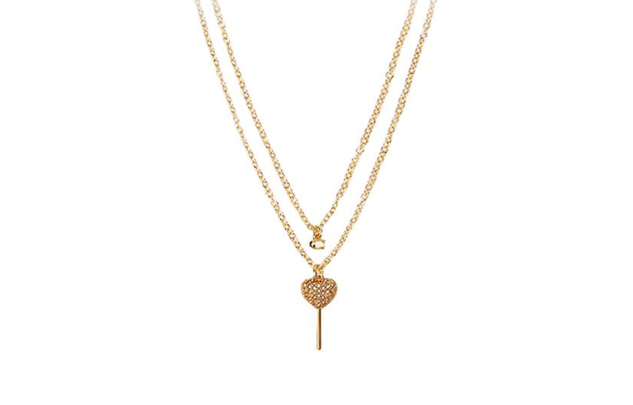 COACH COACH Copper Necklaces Women's Gold