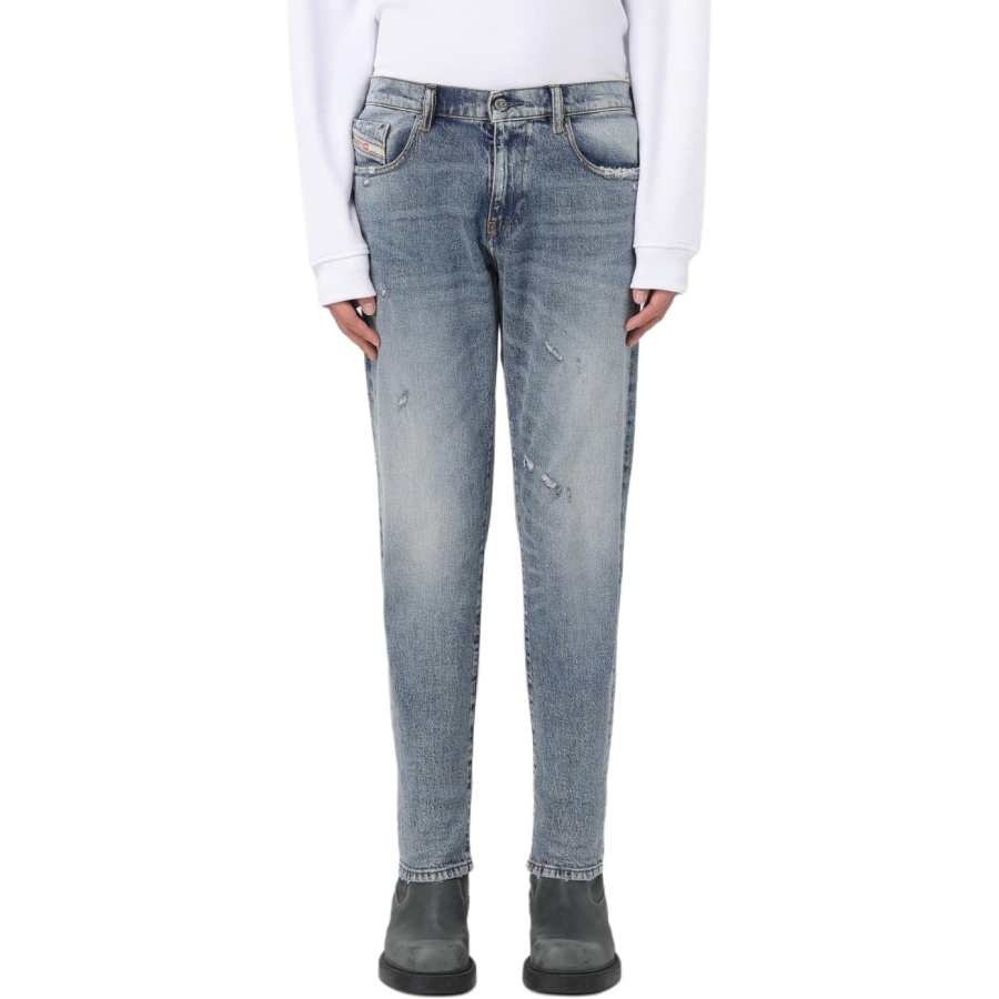 DIESEL DIESEL 2019 D Strukt Distressed Denim Jeans