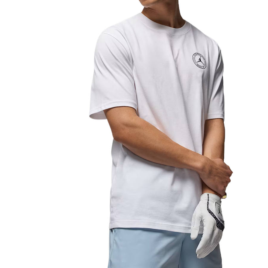 Jordan Jordan Dri FIT T Shirts Men's White Crew Neck Moderate Straight Fit