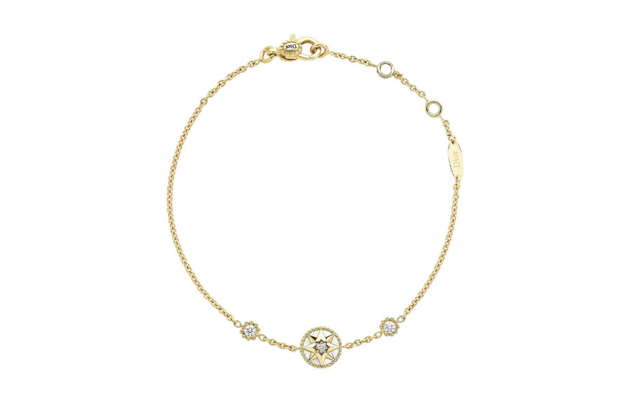 DIOR Zircon 18K Gold Necklaces Women's