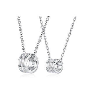 FANCI 925 Silver Zircon Collarbone Chain Unisex