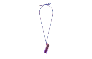 ISABEL MARANT Brass, Cotton, Polyester, Polyurethane Necklaces Women's Purple