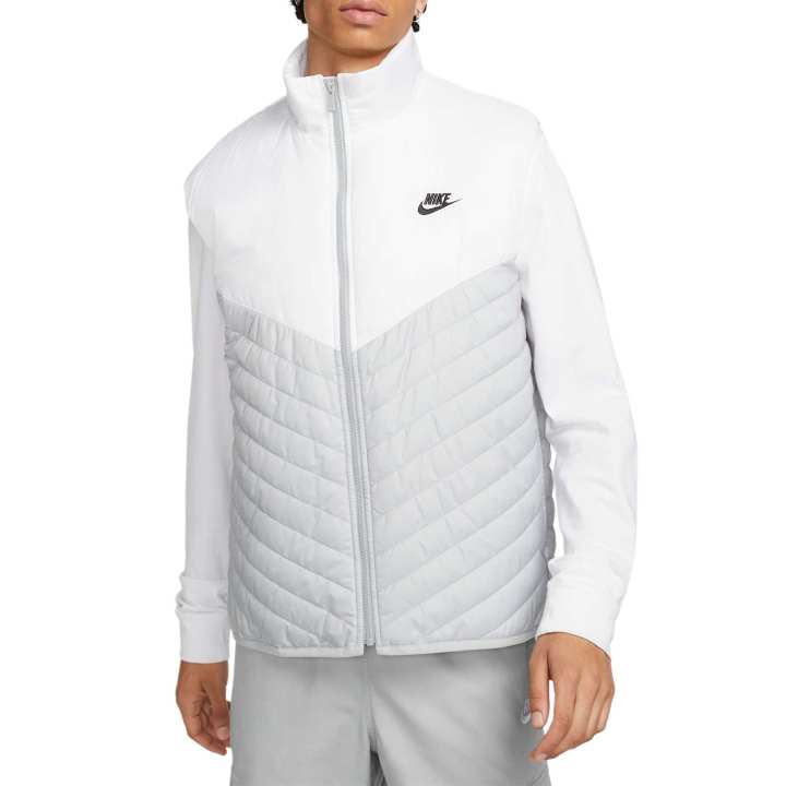 Nike Nike Vests Men's White Gray Stand Collar Moderate Other