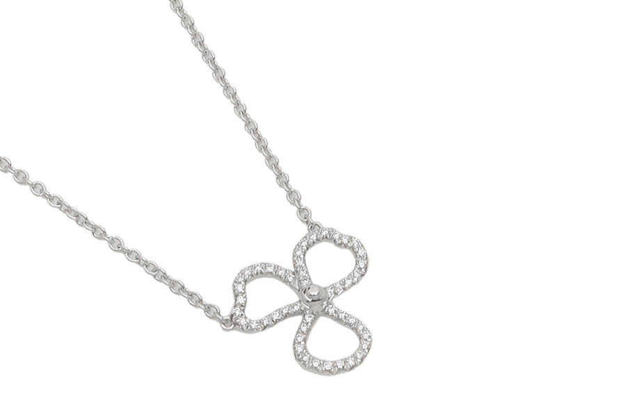 TIFFANY & CO. Paper Flowers™ Floral Collection Platinum Necklaces Women's Silver