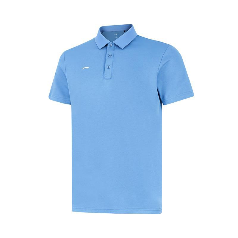 Li-Ning Li Ning Polo Shirts Men's Paris Blue Polo Collar Moderate Straight Fit