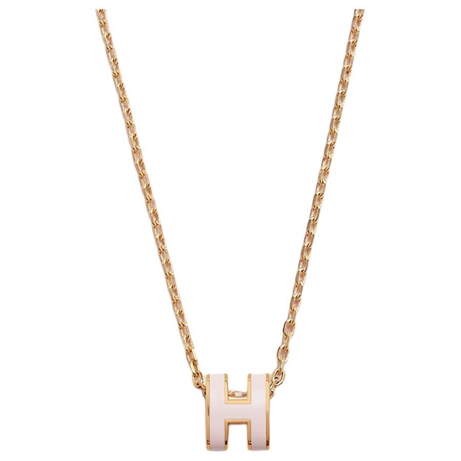 HERMES HERMES Mini Pop H Pendant Gold tone