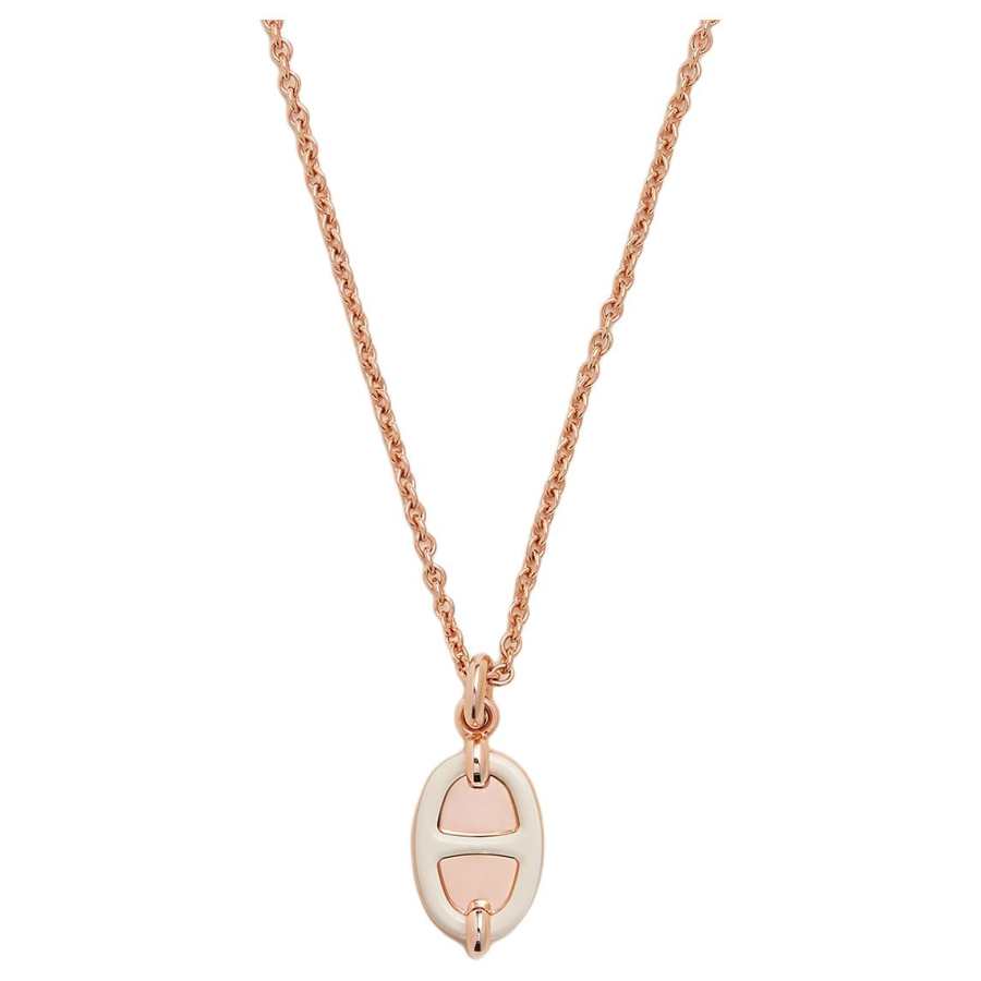 HERMES Mini Maillon Rose Gold plated Necklaces Unisex Rose Gold
