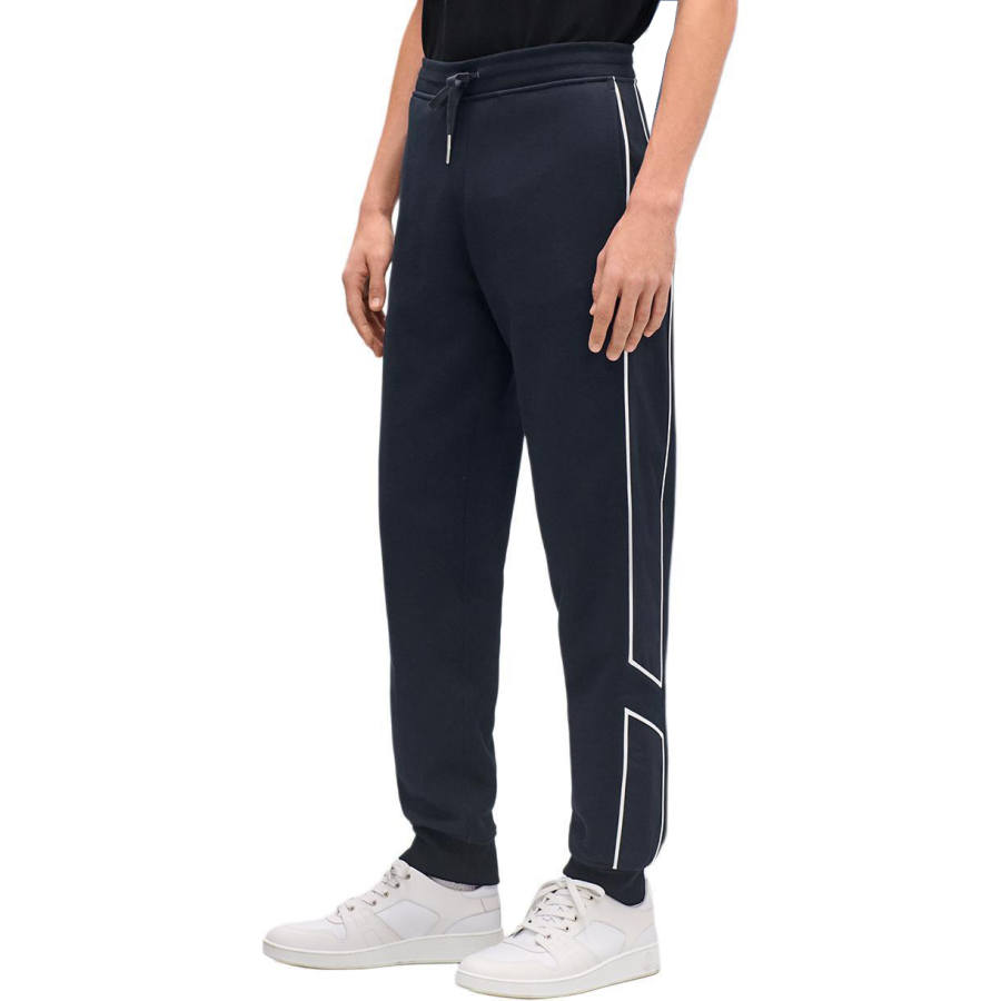HERMES HERMES Knitted Sweatpants Men's Marine Blue