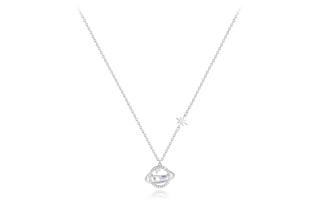 BLANK IN BLANK 999 Silver Zircon Necklaces Women's Box